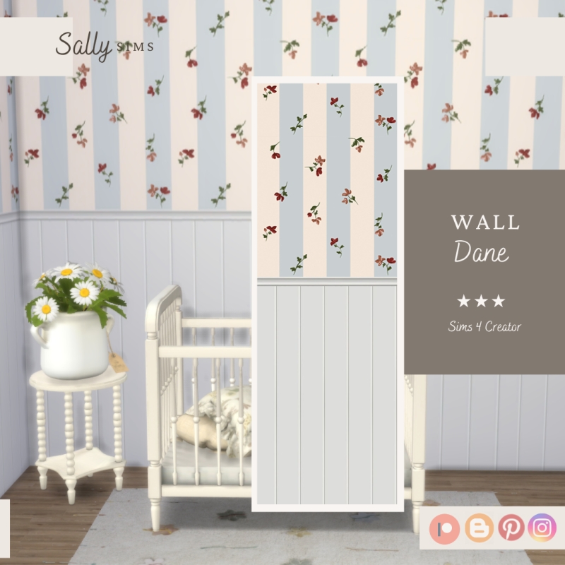 Alpha Wall DANE by sally4sims - The Sims 4 Custom Content