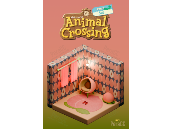 Maxis Match Peach Set - The Sims 4 Custom Content