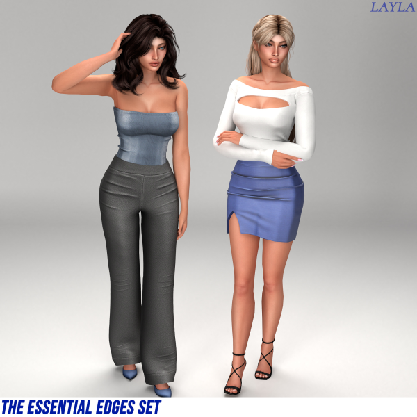 Alpha patreon The Essential Edges Set by layla - The Sims 4 Custom Content