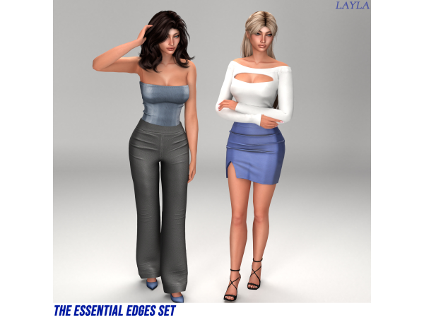Alpha patreon The Essential Edges Set - The Sims 4 Custom Content