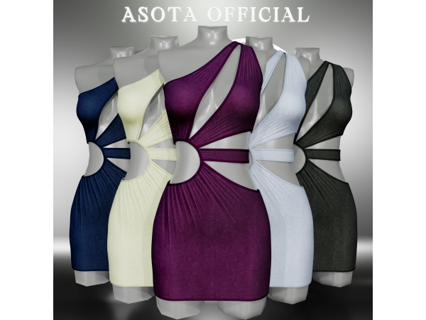 Alpha [ASOTA OFFICIAL] Willa Short Dress - The Sims 4 Custom Content
