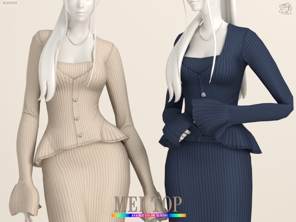 Mix Mei Cozy Top brsims - The Sims 4 Custom Content