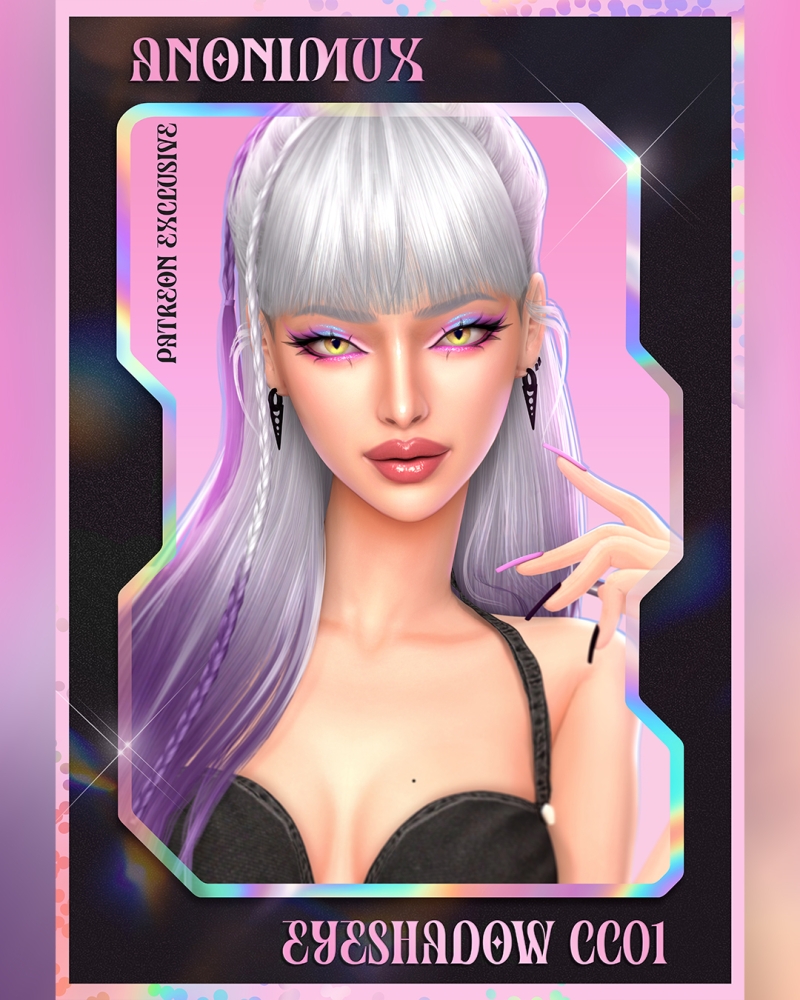 Mix ANX HOLO Eyeshadow CC01 by anonimux - The Sims 4 Custom Content