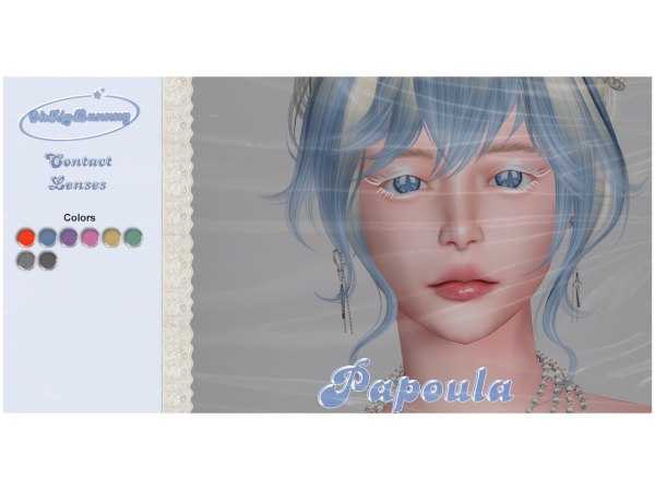 Alpha Papoula Contacts - The Sims 4 Custom Content