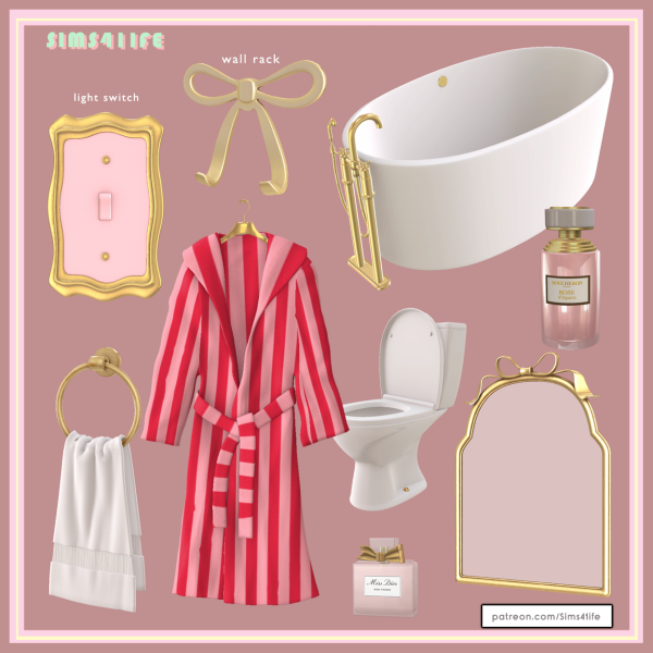 Alpha Ribbon set part 2 by simsfinds - The Sims 4 Custom Content