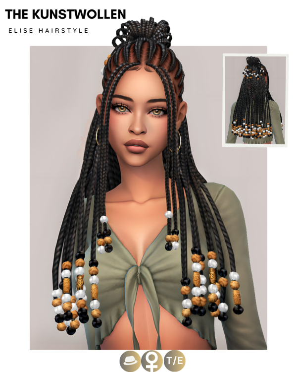 Maxis Match ELISE HAIRSTYLE by modcollective - The Sims 4 Custom Content