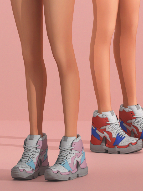 Alpha SPORT COLLECTION SHOES by simsfinds - The Sims 4 Custom Content