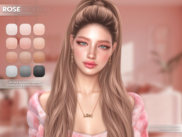 Alpha leLAPEAU Rose Skin - The Sims 4 Custom Content