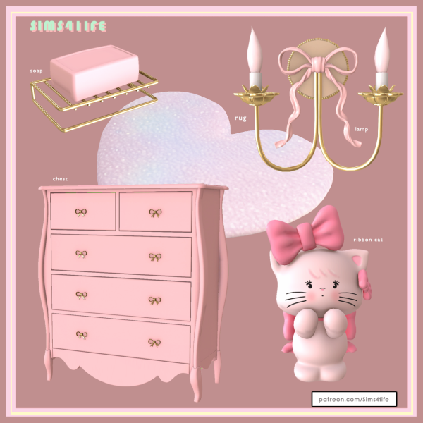Alpha Ribbon part by simsfinds - The Sims 4 Custom Content