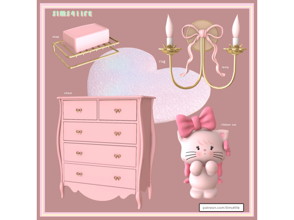 Alpha Ribbon part by sims41ife - The Sims 4 Custom Content