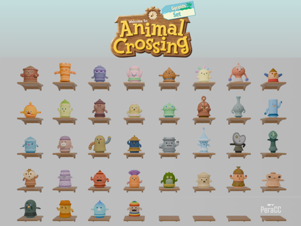 Maxis Match Gyroids Set - The Sims 4 Custom Content