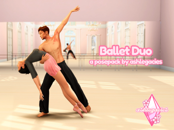 Mix Ballet Duo Posepack - The Sims 4 Custom Content