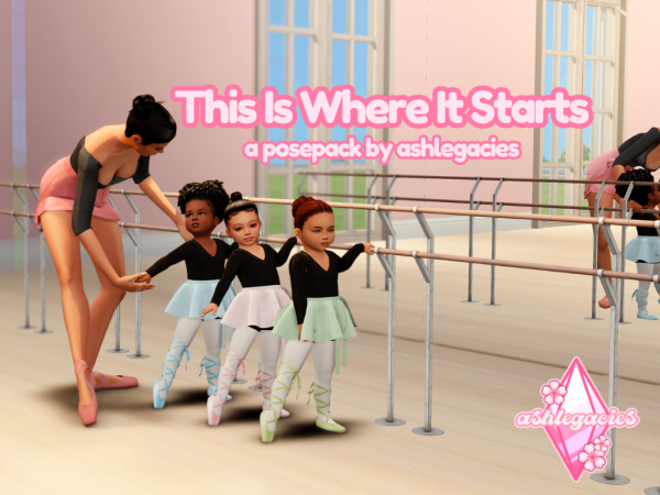 Maxis Match This Is Where It Starts Posepack - The Sims 4 Custom Content