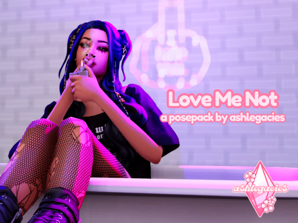 Alpha Love Me Not Posepack - The Sims 4 Custom Content