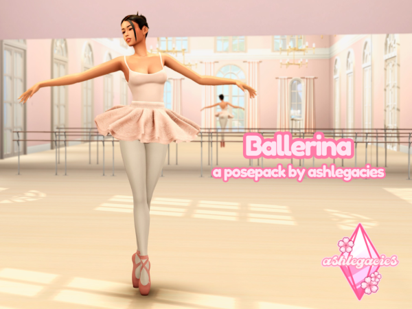 Alpha Ballerina Posepack (adult) - The Sims 4 Custom Content