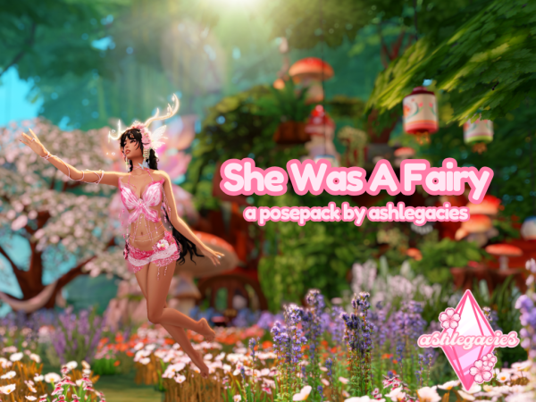 Mix She Was A Fairy Posepack - The Sims 4 Custom Content