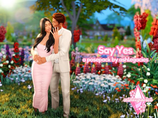 Alpha Say Yes Posepack - The Sims 4 Custom Content