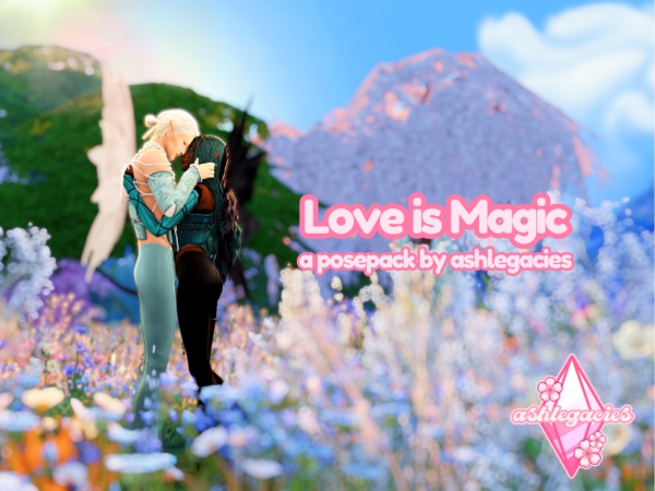 Mix Love Is Magic Posepack - The Sims 4 Custom Content