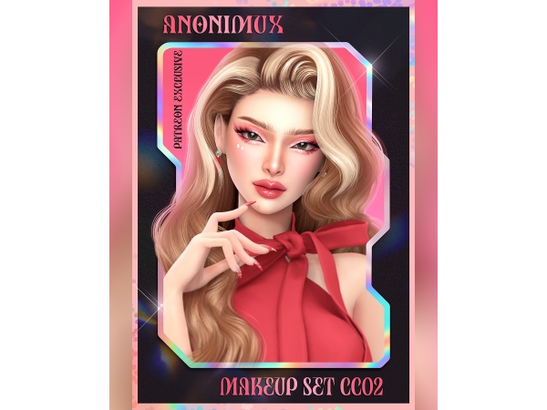 Alpha ANX HOLO Makeup Set CC02 - The Sims 4 Custom Content