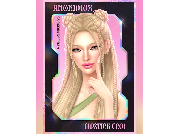 Maxis Match ANX HOLO Lipstick CC01 - The Sims 4 Custom Content