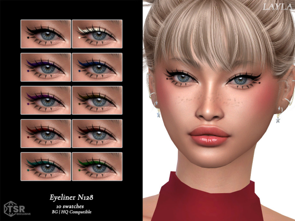 Alpha tsr Eyeliner N128 by layla - The Sims 4 Custom Content