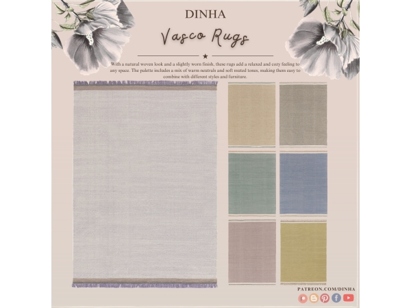 Alpha Vasco Rugs - The Sims 4 Custom Content