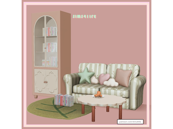 Mix Reading corner by sims41ife - The Sims 4 Custom Content