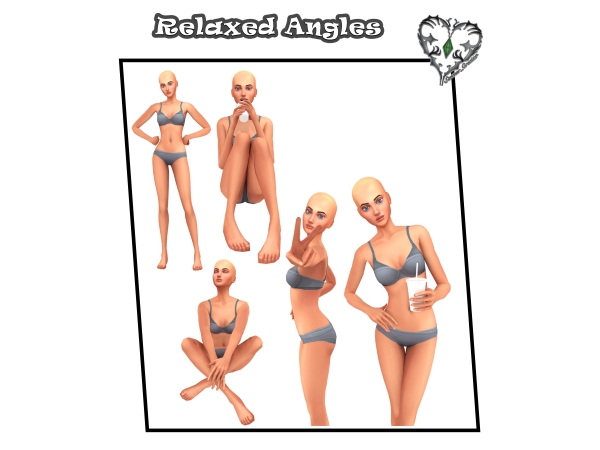 Alpha Relaxed Angles - The Sims 4 Custom Content