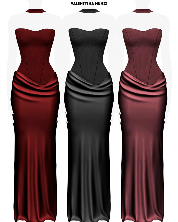 Alpha Martini Dress by valentinamuniz - The Sims 4 Custom Content