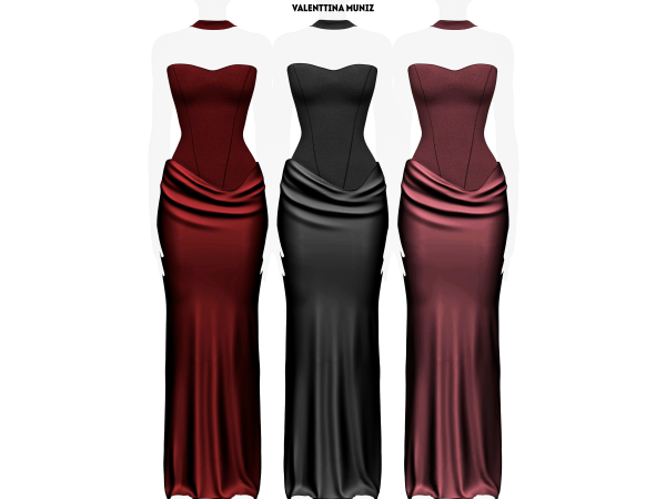 Alpha Martini Dress - The Sims 4 Custom Content