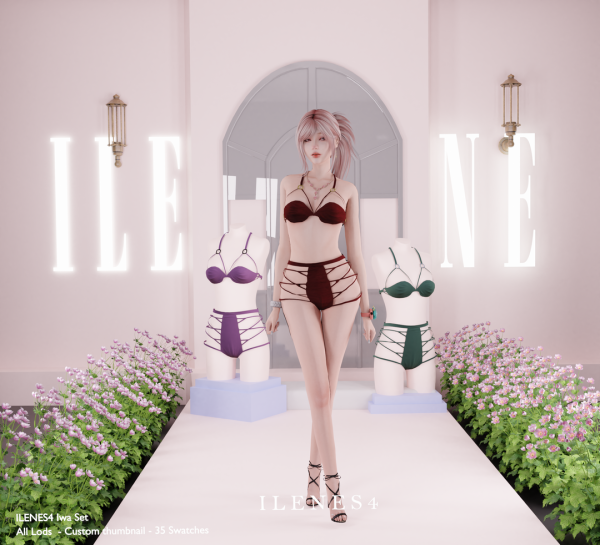 Alpha ILN Iwa Lingerie by ilenes4 - The Sims 4 Custom Content
