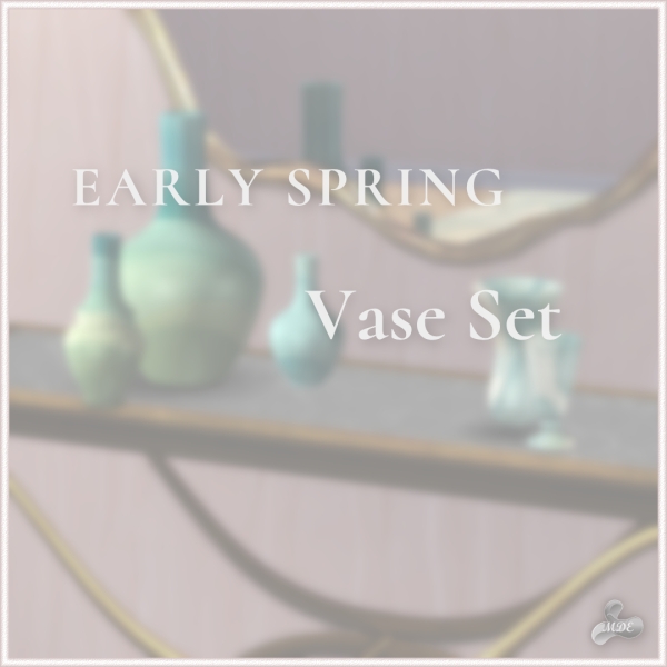 Mix Early Spring Vase Set by mde - The Sims 4 Custom Content
