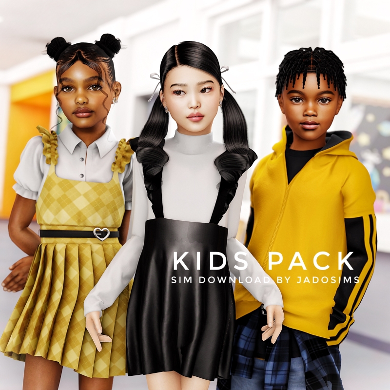 Alpha Kids Pack (Sim Download) by shopwithflynnn - The Sims 4 Custom Content