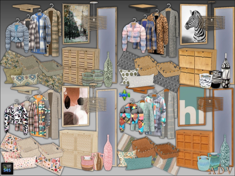 Mix Entryway Sets Pt 2 by artedellavita_mabra - The Sims 4 Custom Content
