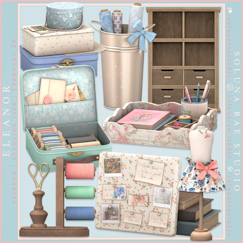 Alpha SolunaRae Eleanor Set by solunarae - The Sims 4 Custom Content