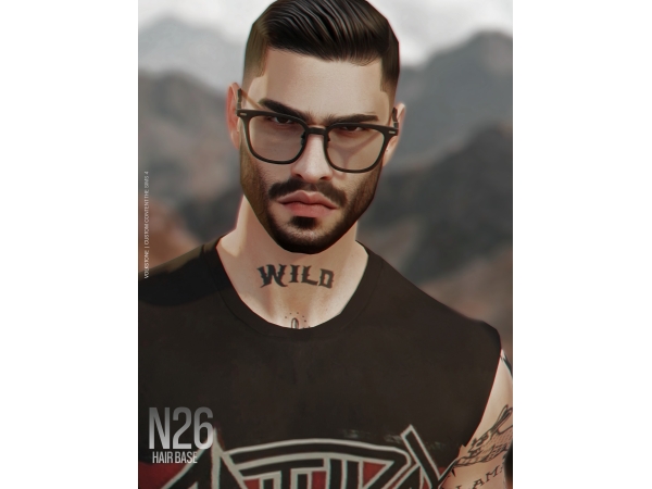 Alpha Hair Base Facial Hair Ginger Only (FREE) - The Sims 4 Custom Content