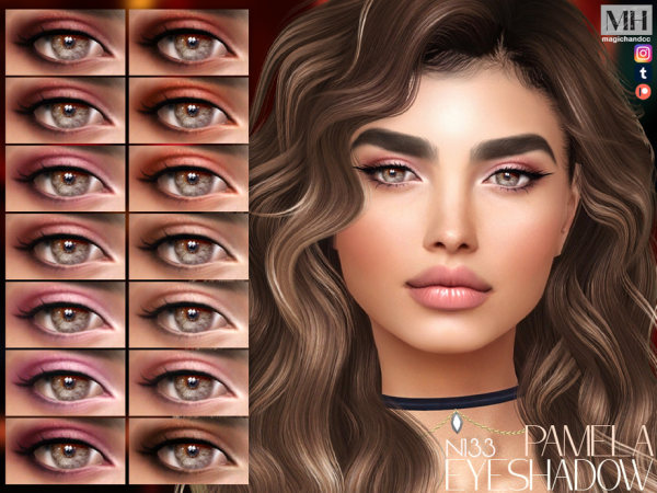 Alpha Pamela Eyeshadow N133 - The Sims 4 Custom Content