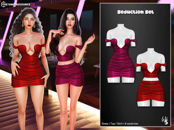 Alpha Seduction Clothing Sset - The Sims 4 Custom Content