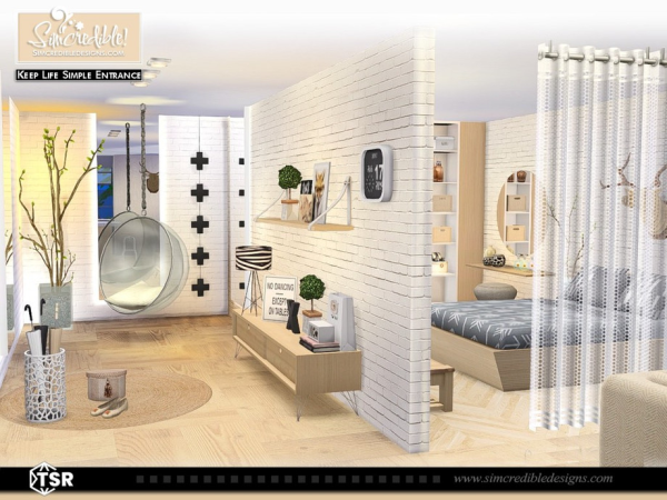 Mix Keep Life Simple Entrance - The Sims 4 Custom Content