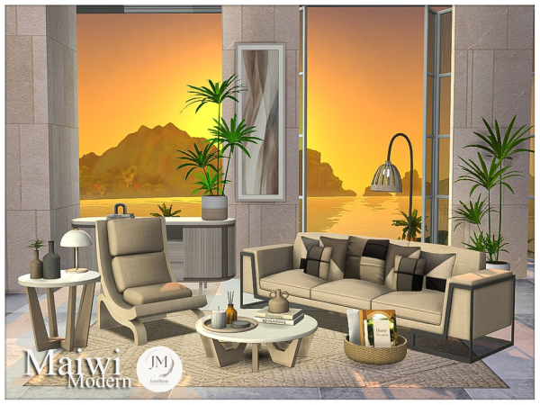 Mix Maiwi living room1 set - The Sims 4 Custom Content