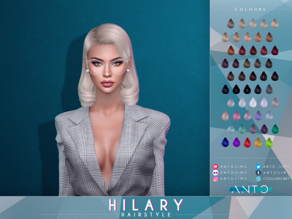 Alpha Hilary Hairstyle by Anto - The Sims 4 Custom Content