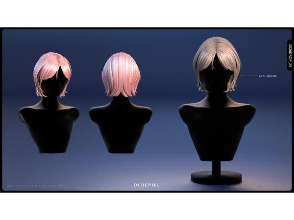 Maxis Match (Bluepill) 2026DROP_23_AF Bebe hair - The Sims 4 Custom Content