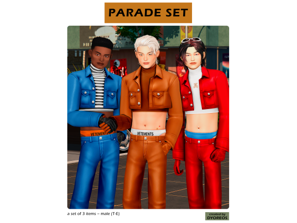 Maxis Match [Dyoreos] Parade Set - The Sims 4 custom content