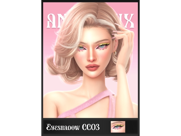 Alpha ANX HOLO Eyeshadow CC03 - The Sims 4 Custom Content
