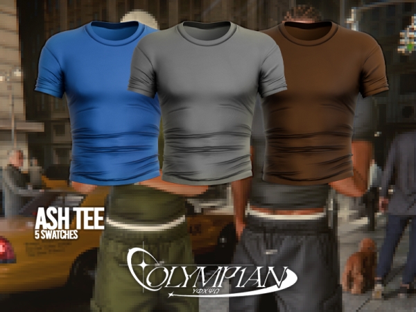 Alpha Olympian Ash Tee (Standard Version) - The Sims 4 Custom Content