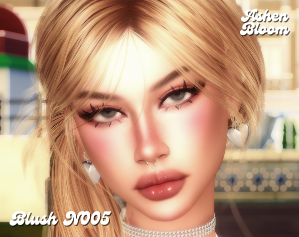 Alpha AshenBloom Blush N005 by simsfinds - The Sims 4 Custom Content