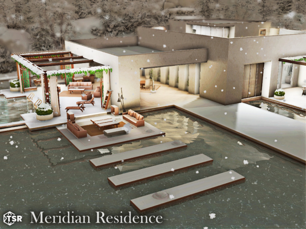 Maxis Match Meridian Residence l noCC - The Sims 4 Custom Content