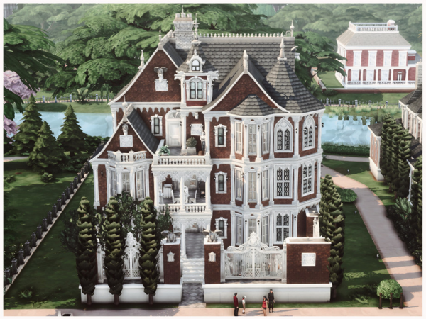 Maxis Match MM New Goth Mansion by Merin_Martini - The Sims 4 Custom Content