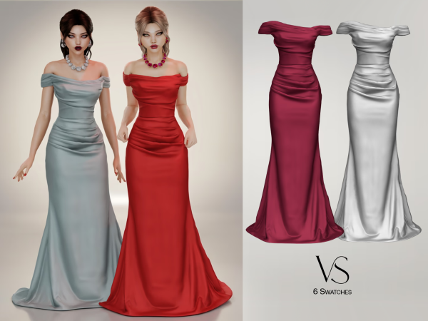 Alpha Lucia Gown - The Sims 4 Custom Content