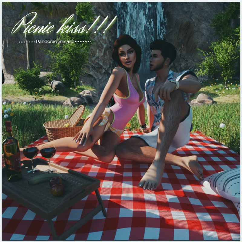Mix Picnic kiss by pandorassims4cc - The Sims 4 Custom Content
